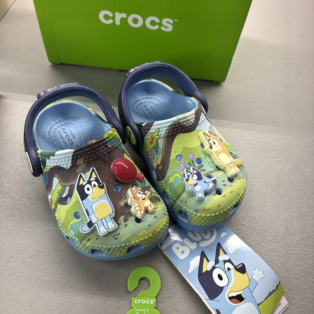 New Crocs Bluey Clog Toddler Sizes C5 With Box